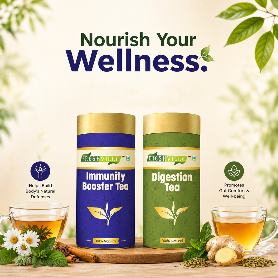 Nourish Your Wellness.
The Perfect Digestion & Immunity Tea Duo
