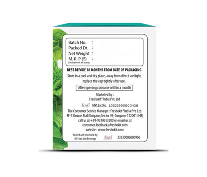 Freshville Lemongrass Tulsi Mint Green Tea Bag  | Pure & Natural | Immunity Booster | Control Cholesterol | Heart Health | Lemongrass, Mint, Green Tea Bag (25 bags)