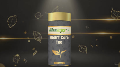 Freshville Heart Care Tea | Controls Blood Pressure with herbs Tulsi, Cardamom, Cinnamon, and Hibiscus