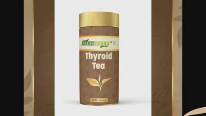 Freshville Thyroid Tea | Helps With Thyroid Support (Tsh T3 T4) | Ashwagandha, Turmeric, Liquorice, Nittle, Cinnamon, Ginger, Chamomile, Flax Seed