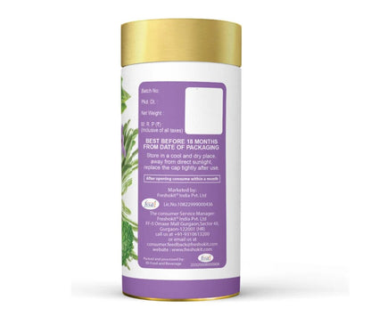 Freshville Refreshment Green Tea| Antioxidant, Stress Relief & Good Sleep | Peppermint, Lemon, Lemongrass, Green Tea, Lavender, 100gm