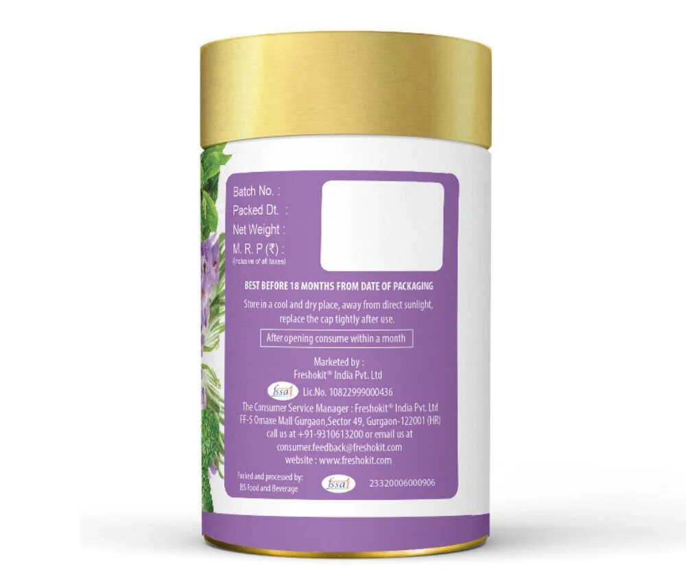 Freshville Refreshment Green Tea| Antioxidant, Stress Relief & Good Sleep | Peppermint, Lemon, Lemongrass, Green Tea, Lavender, 50 gm