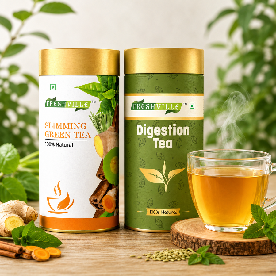 Support Your Wellness Journey.
Slimming & Digestion Tea Combo